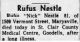 Death Notice | Rufus Nestle